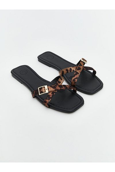 LC Waikiki Leopard Patterned Women's Slippers
