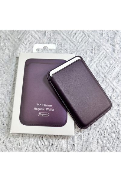 Choice محفظة جلدية ماج سيف باللون الأرجواني لهاتف أبل آيفون 16 12 13 14 15 17 برو ماكس بلس مع حامل بطاقات مغناطيسي