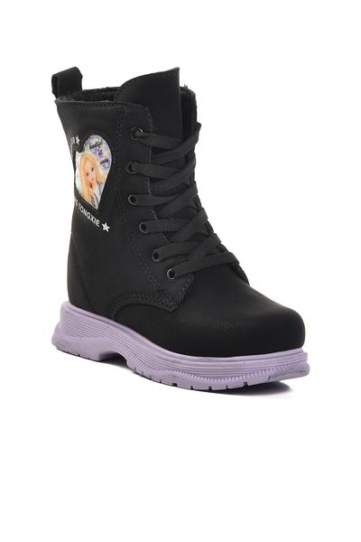 WALKWAY Leonis P Black-Lilac Kids Boots
