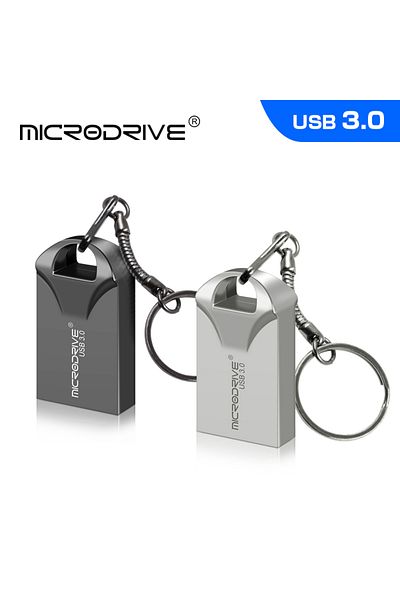Choice محرك أقراص فلاش USB صغير للغاية مقاوم للماء فضي اللون بسعة 16 جيجابايت ومحرك أقراص USB 3.0 معدني بسعة 32 جيجابايت