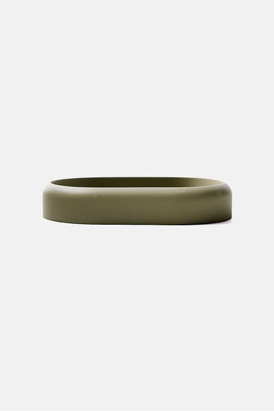 Muy Mucho Solid Soap Holder 10,8 X 8 X 5,2 Cm, Olive