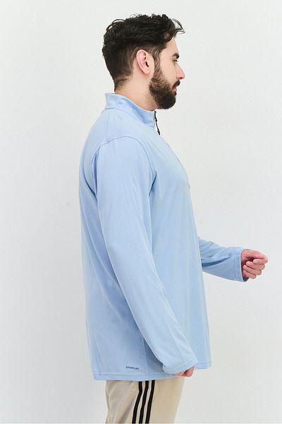 adidas Men Sportswear Fit Long Sleeve Training Sweatshirts, Dusty Blue
