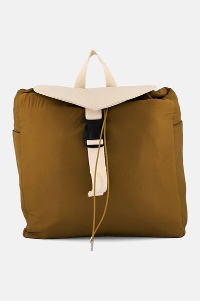 Muy Mucho Men Plain Backpack 40 H x 36 L x 12 W cm, Dark Khaki