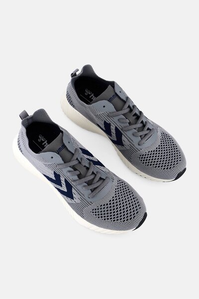 hummel Men Trinity Breaker Seamless Lace Up Running Shoes, Grey