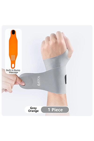 Choice واقيات معصم رقيقة رمادية برتقالية قطعة واحدة، واقيات معصم غمد وتر، واق...