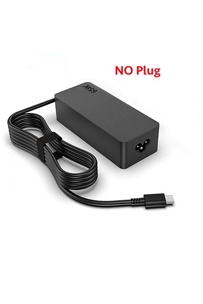Choice محول شاحن الكمبيوتر المحمول USB C بقدرة 65 وات 20 فولت 3.25 أمبير من NO Plug Cord لأجهزة Lenovo ThinkPad وHp وChromebook وYoga وDell