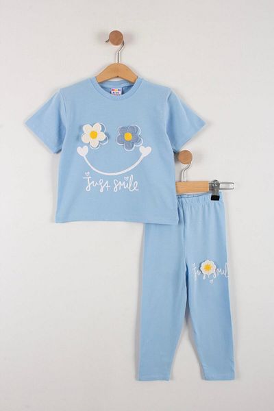 TRENDİMİZBİR Set pantaloni scurți pentru fete brodate Daisy