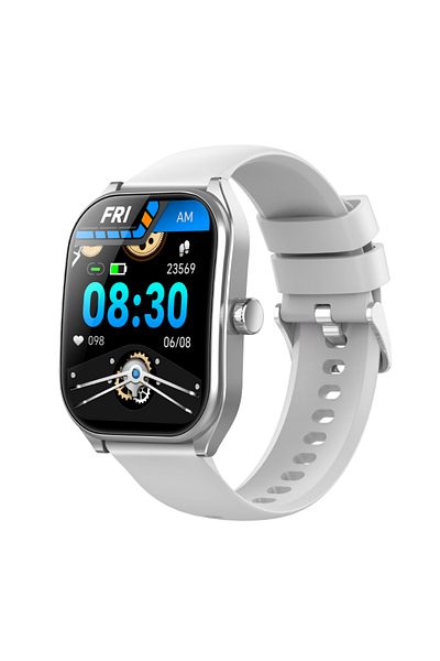 Choice Silver Aolon 2.01" Curved Screen Smartwatch Men Call Sports Waterproof Wrist Watches Fitness Bracele