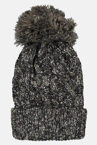 Body Glove Women Brand Logo Beanie Cap, Grey Combo