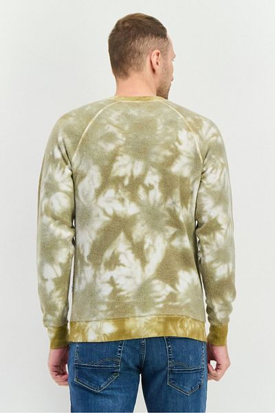 Feat Men Crew Neck Tie Dye Long Sleeves Sweatshirt, Multicolor