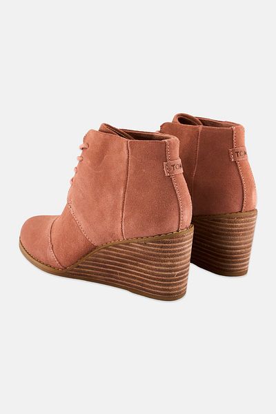Toms Women Hyde Laced Up Ankle Boots, Rose Pink