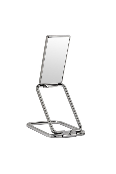 Choice حامل هاتف محمول فضي فاخر حامل معدني للهاتف المحمول مربع 360 درجة قابل ...