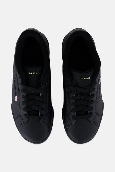 Reebok Kids Boy Npc Ii Skn Lace Up Outdoor Shoes, Black