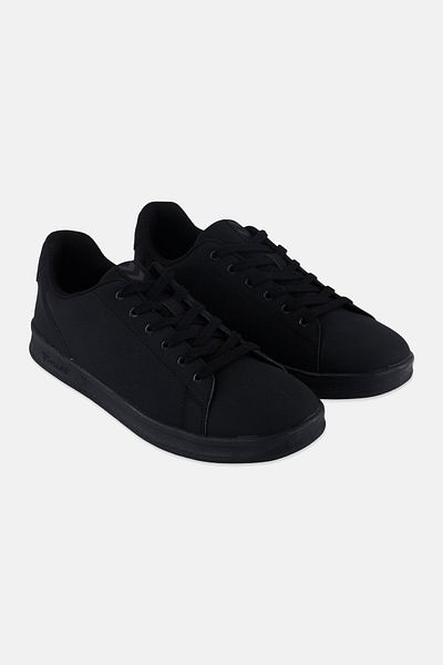 hummel Men Busan Synth Nubuck Lace Up Outdoor Shoes, Black