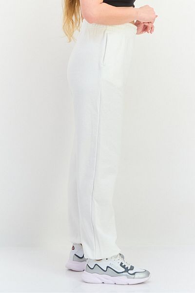 Champion Women Sportswear Fit Brand Logo Outdoor Sweatpants, White