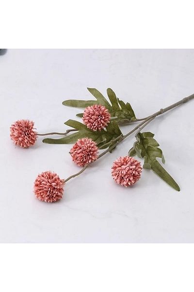 Choice 01 1Pcs Of Orange Artificial Flowers With Stems Mini Chrysanthemums Home Room Decoration DIY Dining