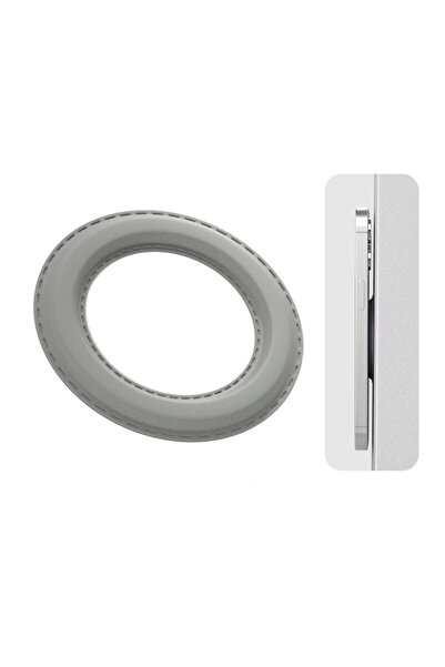 Choice حامل حلقي مغناطيسي رمادي لهاتف iPhone 14 13 12، حامل هاتف محمول على ال...