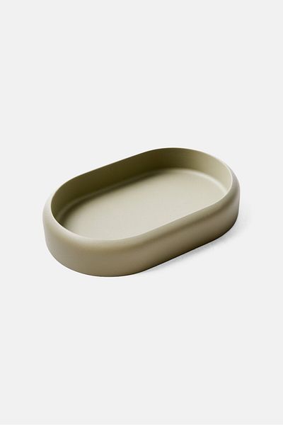 Muy Mucho Solid Soap Holder 10,8 X 8 X 5,2 Cm, Olive