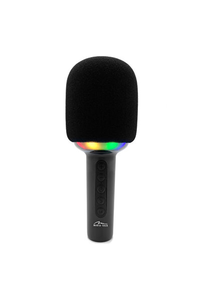 Manessa Professional Vocal Stüdyo Mikrofonu Ledli Ses Değiştirme Özellikli Karaoke Mikrofonu
