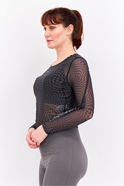 adidas Women Sportswear Fit Long Sleeve Training Top, Grey