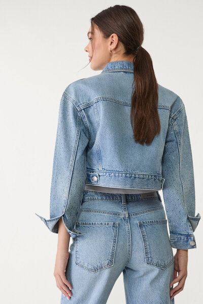Stradivarius Shimmer denim jacket