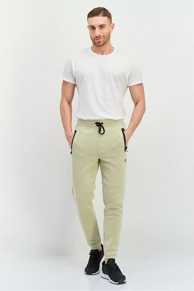 RBX Men Tapered Fit Outdoor Sweatpants, Beige