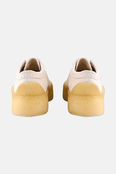 CLARKS حذاء كاجوال نسائي قياسي برباط من Tor Hoop باللون الأبيض الفاتح