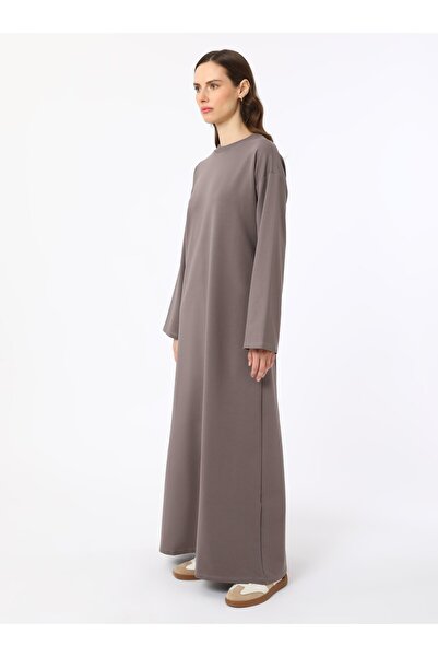 Benin Φαρδύ μανίκι Μαλακό Μουσουλμανικό Φόρεμα - Βιζόν - Μπενίν