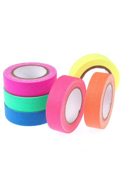 Choice 6 لفات 6 لفات شريط تفاعلي للأشعة فوق البنفسجية شريط فلوري أسود يتوهج ف...