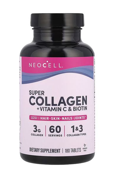 Neocell , Super Collagen + Vitamin C & Biotin, 180 Tablets
