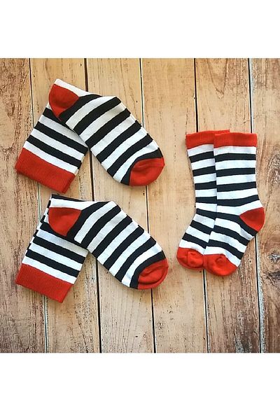 Panowill Design Family Socks Set Family Combination Baby Below Knee Mother Father Socket Socks 3 Pairs
