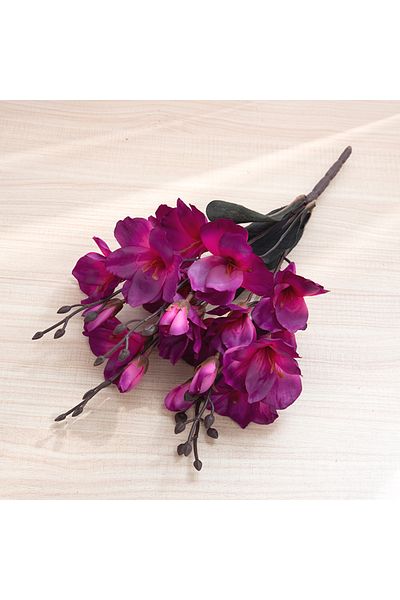 Choice Deep Purple Red 5 Forks 20 Heads High Quality Artificial Flowers Autumn Magnolia Home Decor Flower D