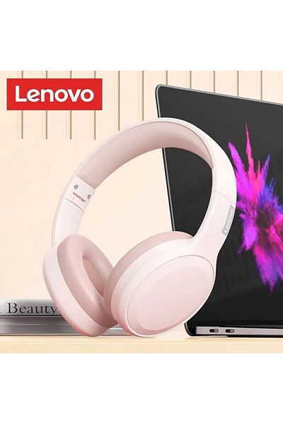 Choice Pink Choice Lenovo TH30 Wireless Headphones Bluetooth 5.3 Earphones Foldable Game Headset Sport Head