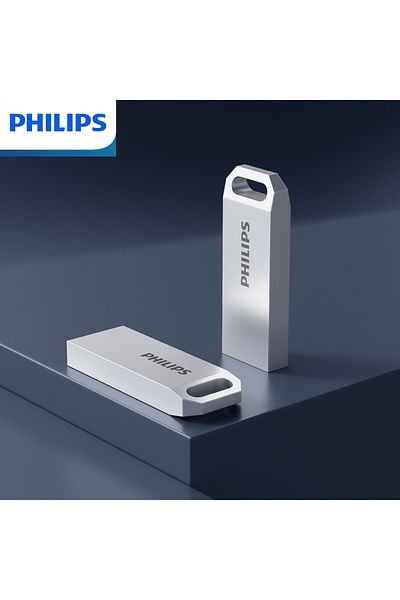 Philips محرك أقراص فلاش USB فضي 2.0 سعة 8 جيجابايت 16 جيجابايت 32 جيجابايت 64 جيجابايت 128 جيجابايت محرك أقراص فلاش عالي السرعة خارجي