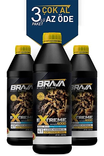 Brava EXTREME 6000 4T 5W40 3X 1 LT MOTOR YAĞI