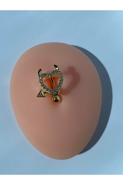kurukafagift Devil Devil Figured Zircon Stone Belly Piercing