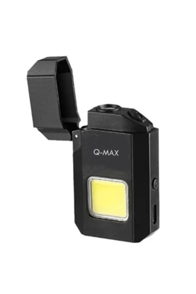 gaman Mini Cob Led Işıklı Type-C Şarjlı Elektronik Gazsız Çakmak, Taşınabilir El Feneri