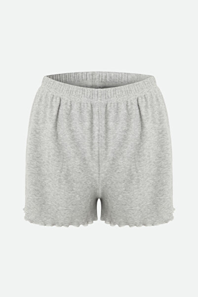 koza iç giyim Kadın Pamuklu 3'lü Yeşil Fiyonklu Kaşkorse Pijama Takımı