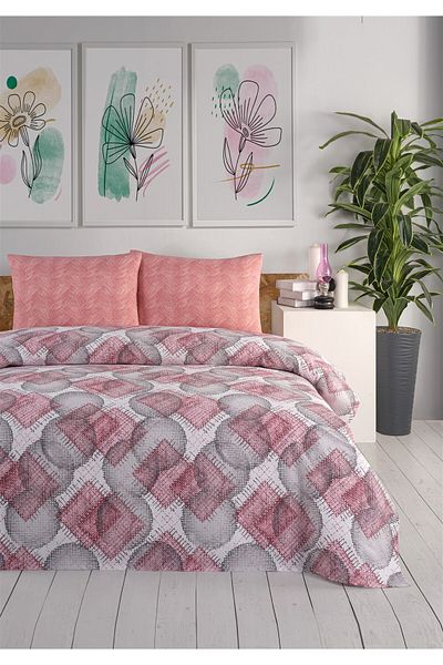 Evim Soren Single Pique Set 160X230 cm Vitaly Plum