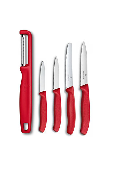 Victorinox Kırmızı 5 Li Büyük Soyma Seti