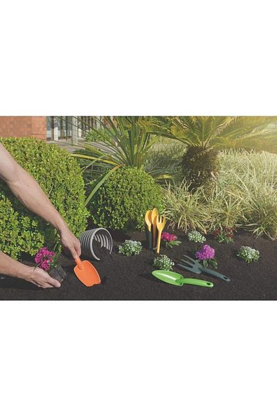 TRAMONTINA Since 1911, Made In Brazil - Cocoon Garden Tool Set, 4 Pieces, Brown, Printed Gift Box