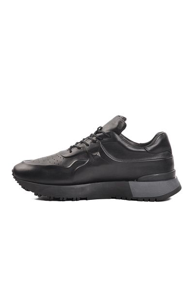 AYAKMOD Premium 492 m Black Genuine Leather Men's Casual Shoes