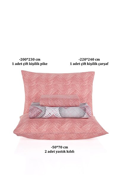 Evim Soren Double Pike - 200X230 cm Vitaly Plum