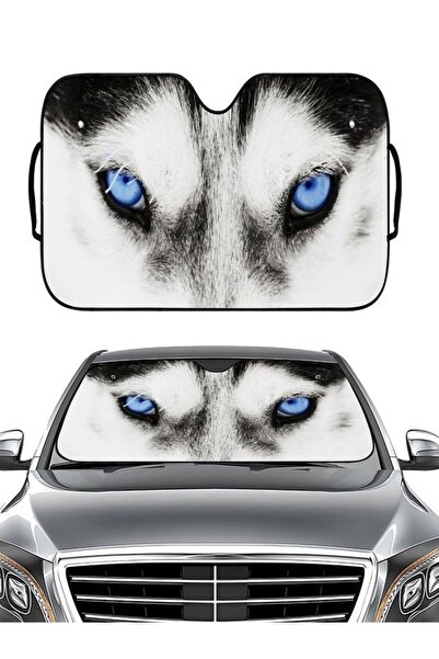 MOD10 Araba Ön Cam Güneşliği Baskılı Metalize Parlak Alüminyum Katlanabilir O...