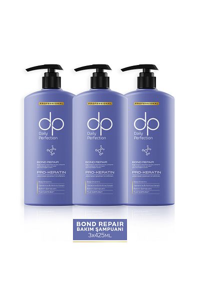 dp Daily Perfection 3 Pieces 425 ml Shampoo Bond Repair