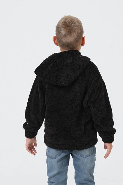 Black One Плюшена блуза с качулка за момчета/момичета