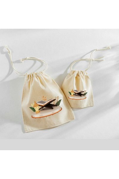 bezçantadünyası Ramadan Pouch - Special Design Βαμβακερή Τσάντα 1 Τεμάχιο (ΔΩΡΟ & ΟΡΓΑΝΙΣΜΟΣ)