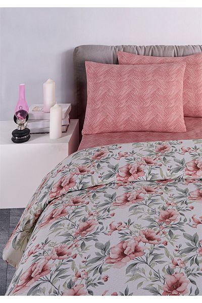 Evim Soren Single Pique Set 160X230 cm Garden Yavruağzı