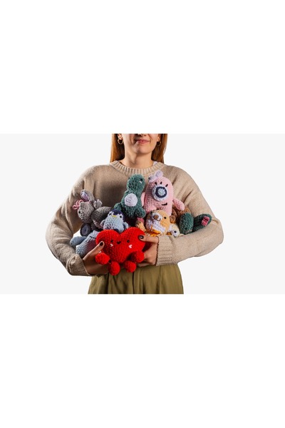 Self Turşuhan & Turşunaz Amigurumi Kiti Yeni Başlayanlar İçin Uygun Turşu Örgü Seti