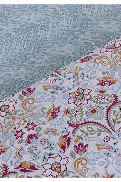 Evim Soren Single Pique Set 160x230 cm Royan Blue Burgundy